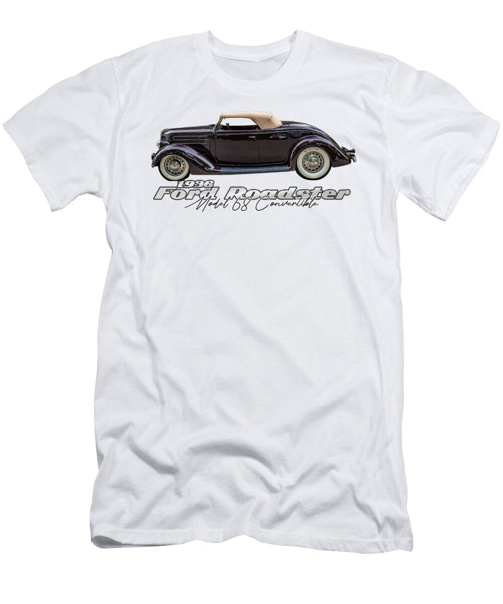 2 1936 Ford Roadster Model 68 Convertible Gestalt Imagery T-Shirt