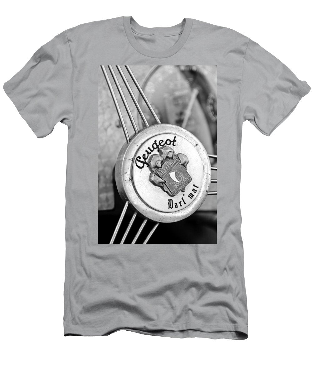 2 1937 Peugeot 402 Darlmat Legere Special Sport Roadster Recreation Steering Wheel Emblem Jill Reger T-Shirt