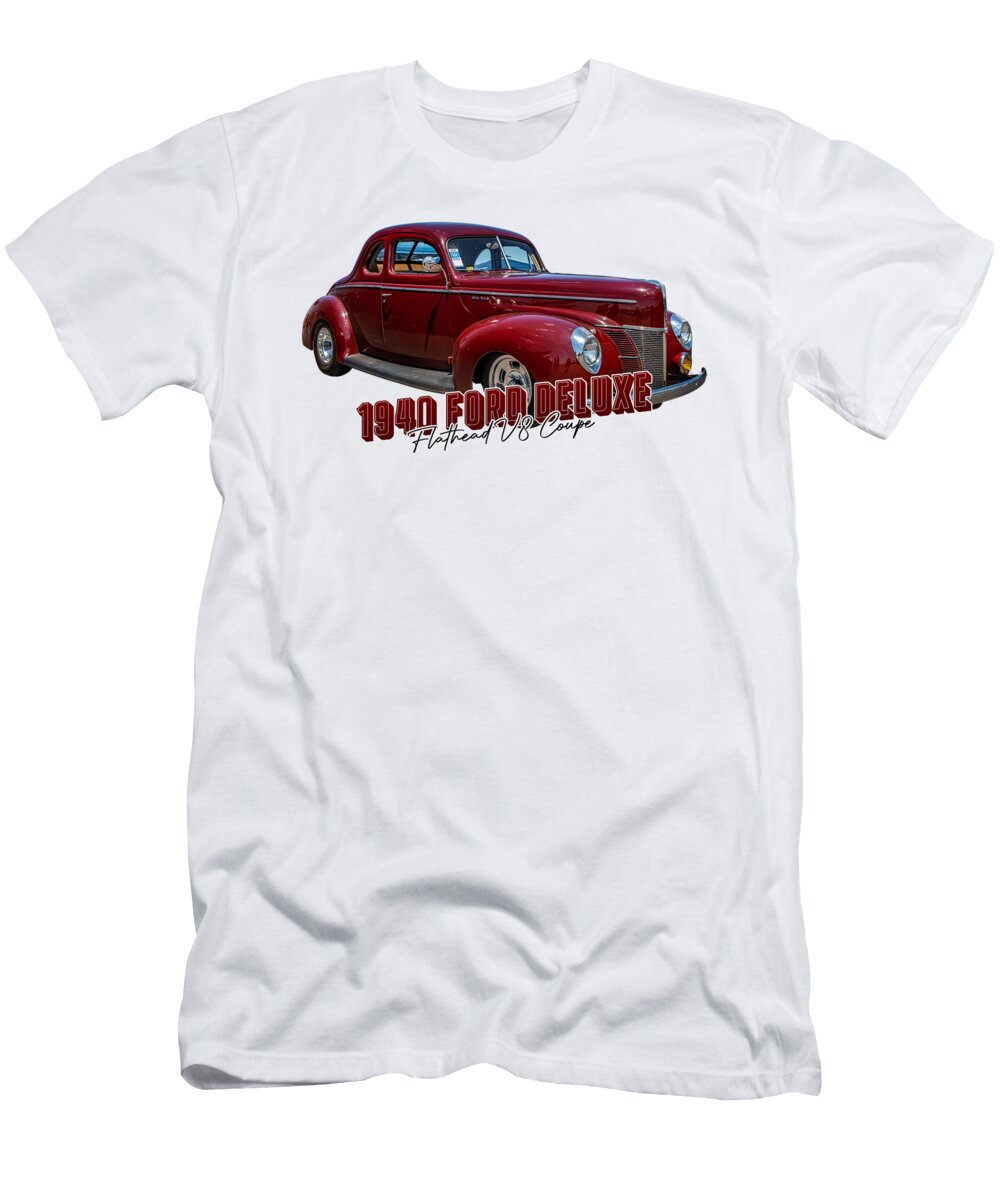 2 1940 Ford Deluxe Flathead V8 Coupe Gestalt Imagery T-Shirt