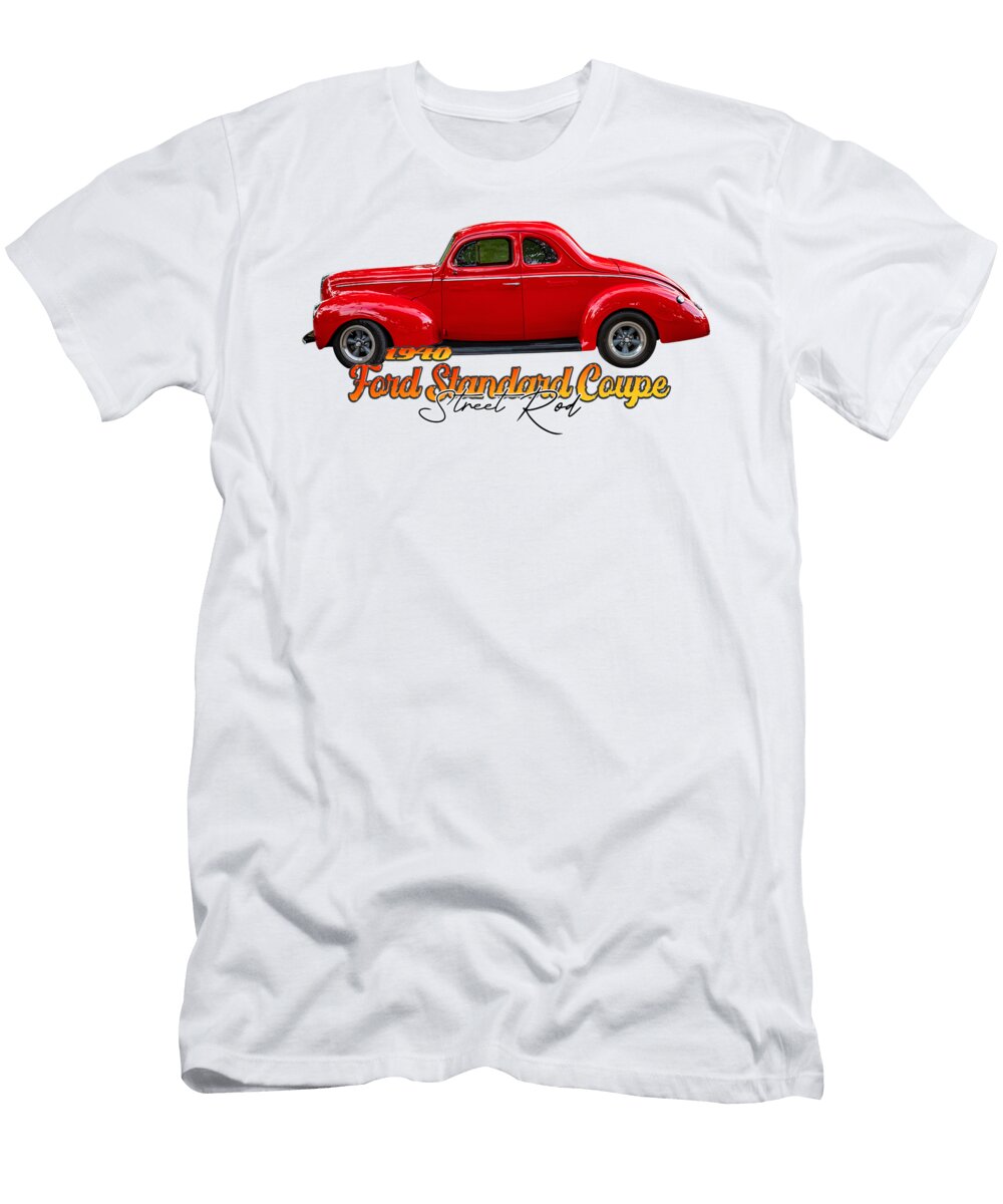 2 1940 Ford Standard Coupe Street Rod Gestalt Imagery T-Shirt