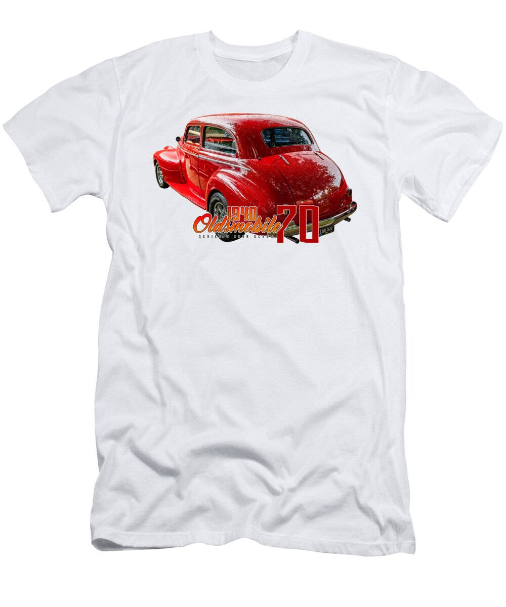 2 1940 Oldsmobile 70 Series 2 Door Sedan Gestalt Imagery T-Shirt