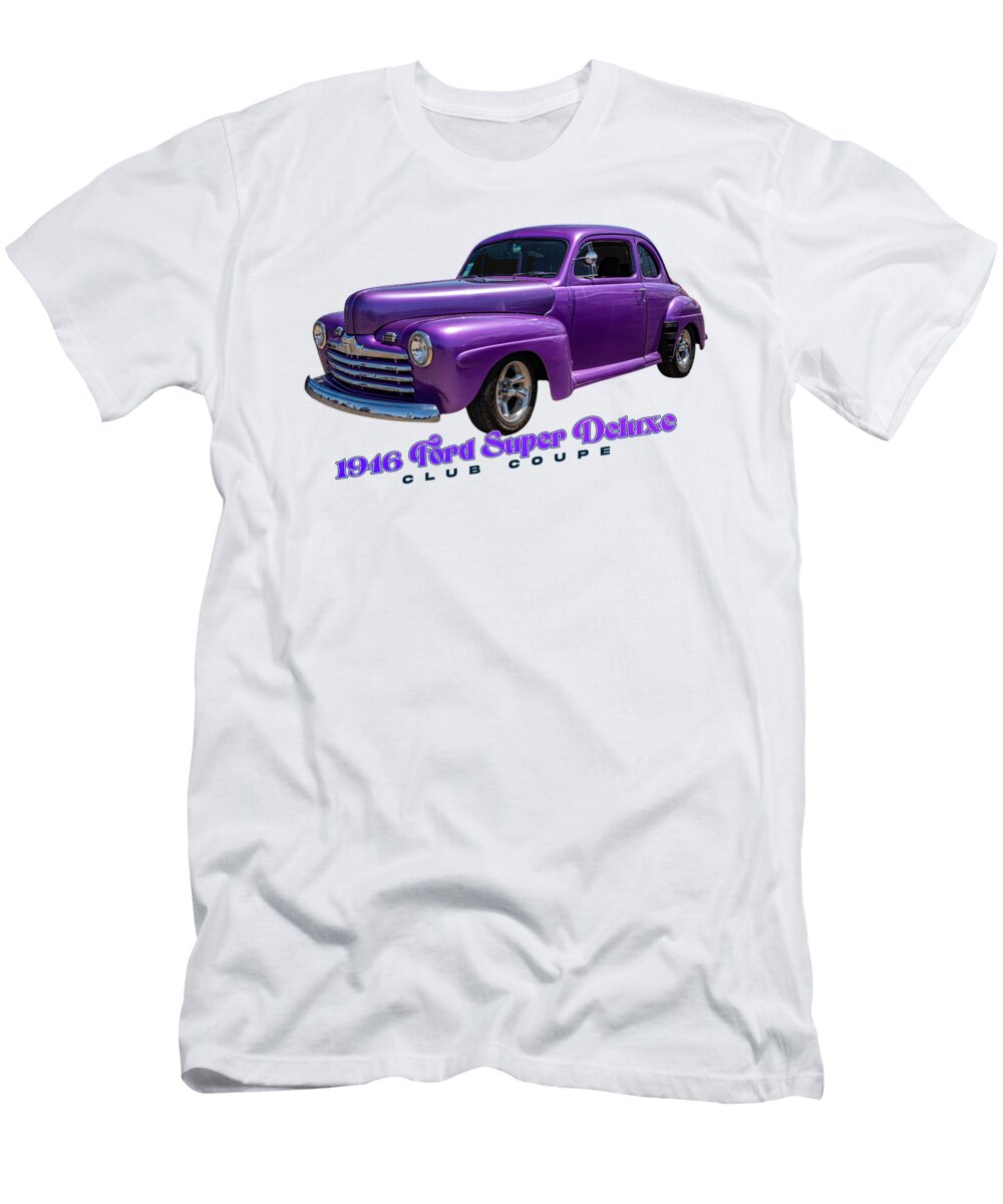 2 1946 Ford Super Deluxe Club Coupe Gestalt Imagery T-Shirt
