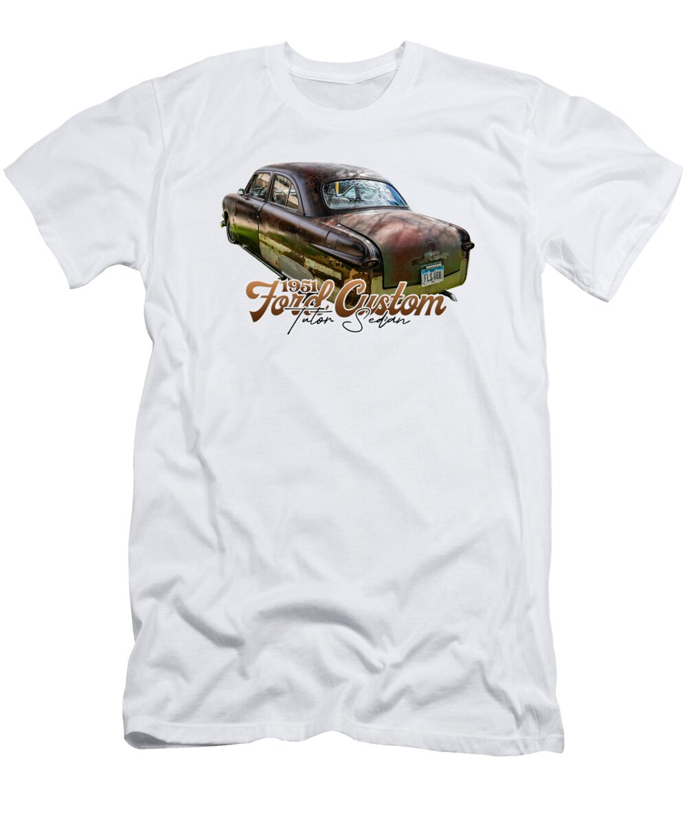 2 1951 Ford Custom Tudor Sedan Gestalt Imagery T-Shirt