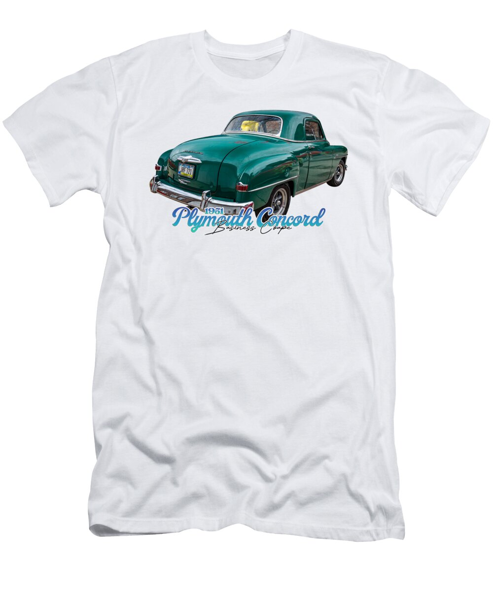 2 1951 Plymouth Concord Business Coupe Gestalt Imagery T-Shirt