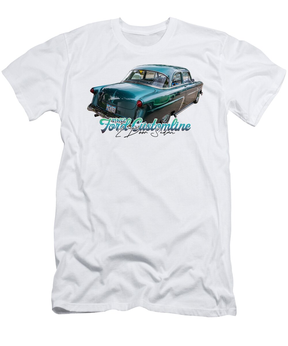 2 1952 Ford Customline 2 Door Sedan Gestalt Imagery T-Shirt