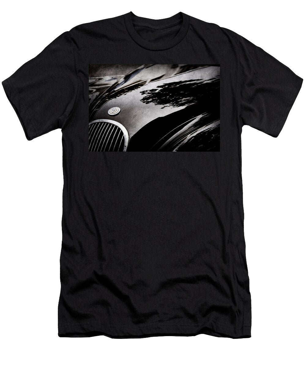 2 1954 Jaguar Xk 120 Roadster Hood Emblem Jill Reger T-Shirt