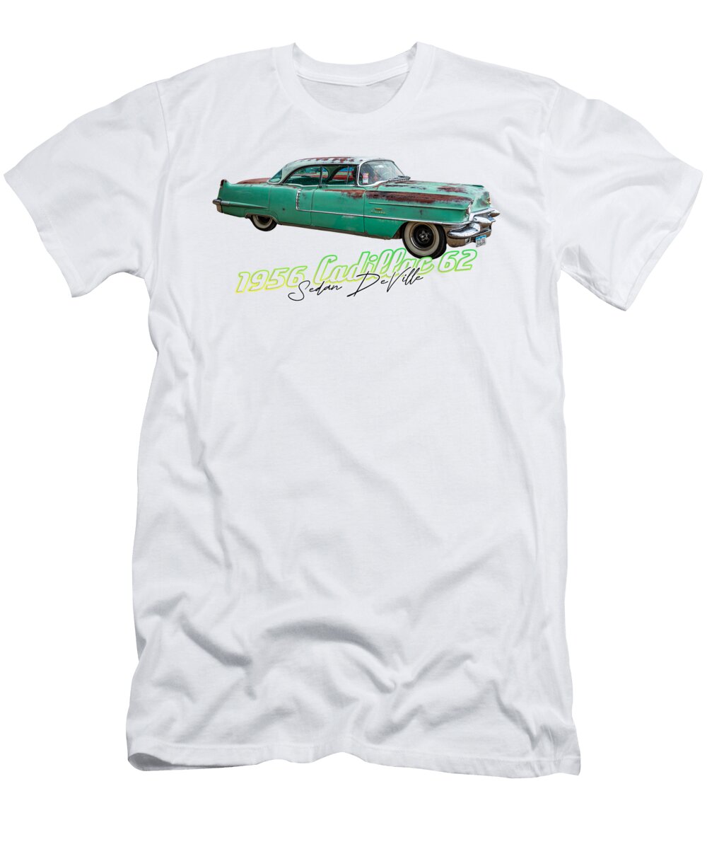 2 1956 Cadillac 62 Sedan Deville Gestalt Imagery T-Shirt