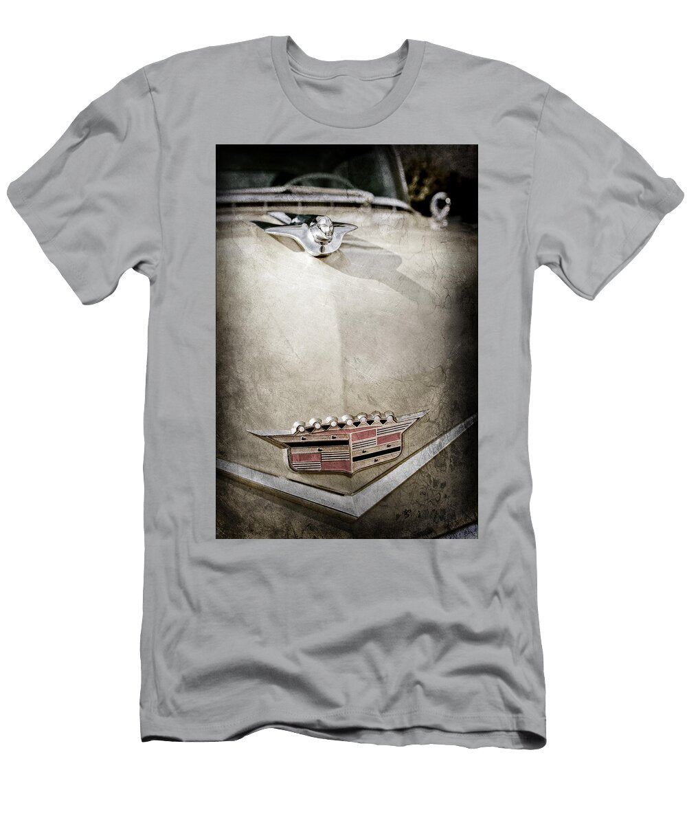 2 1956 Cadillac Sedan Deville Hood Ornament Emblem Jill Reger T-Shirt