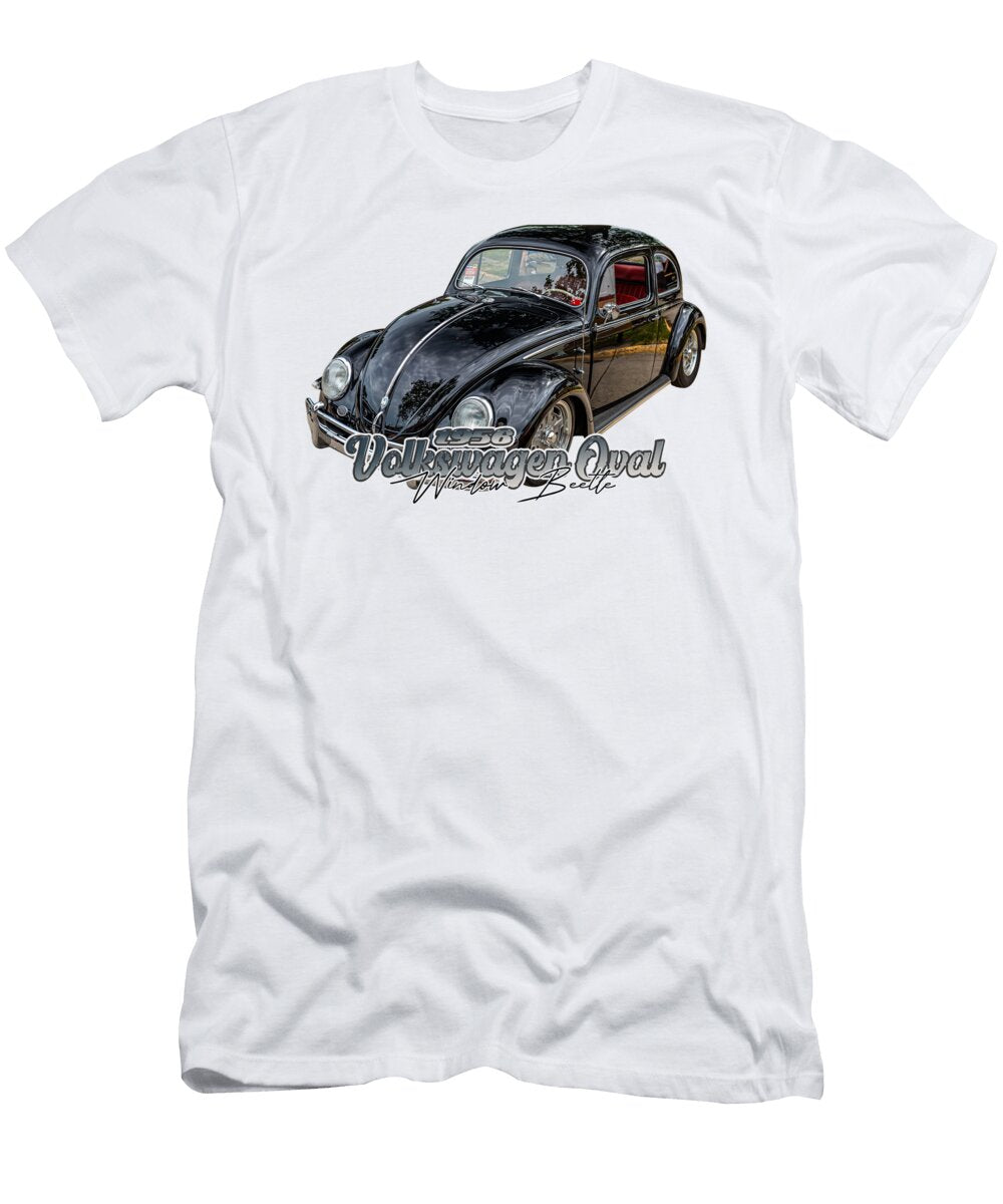 2 1956 Volkswagen Oval Window Beetle Gestalt Imagery T-Shirt