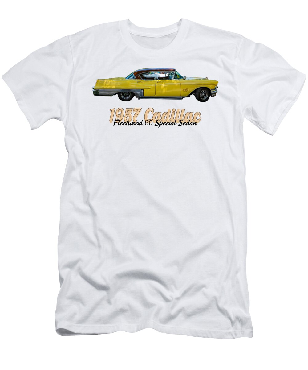 2 1957 Cadillac Fleetwood 60 Special Sedan Gestalt Imagery T-Shirt