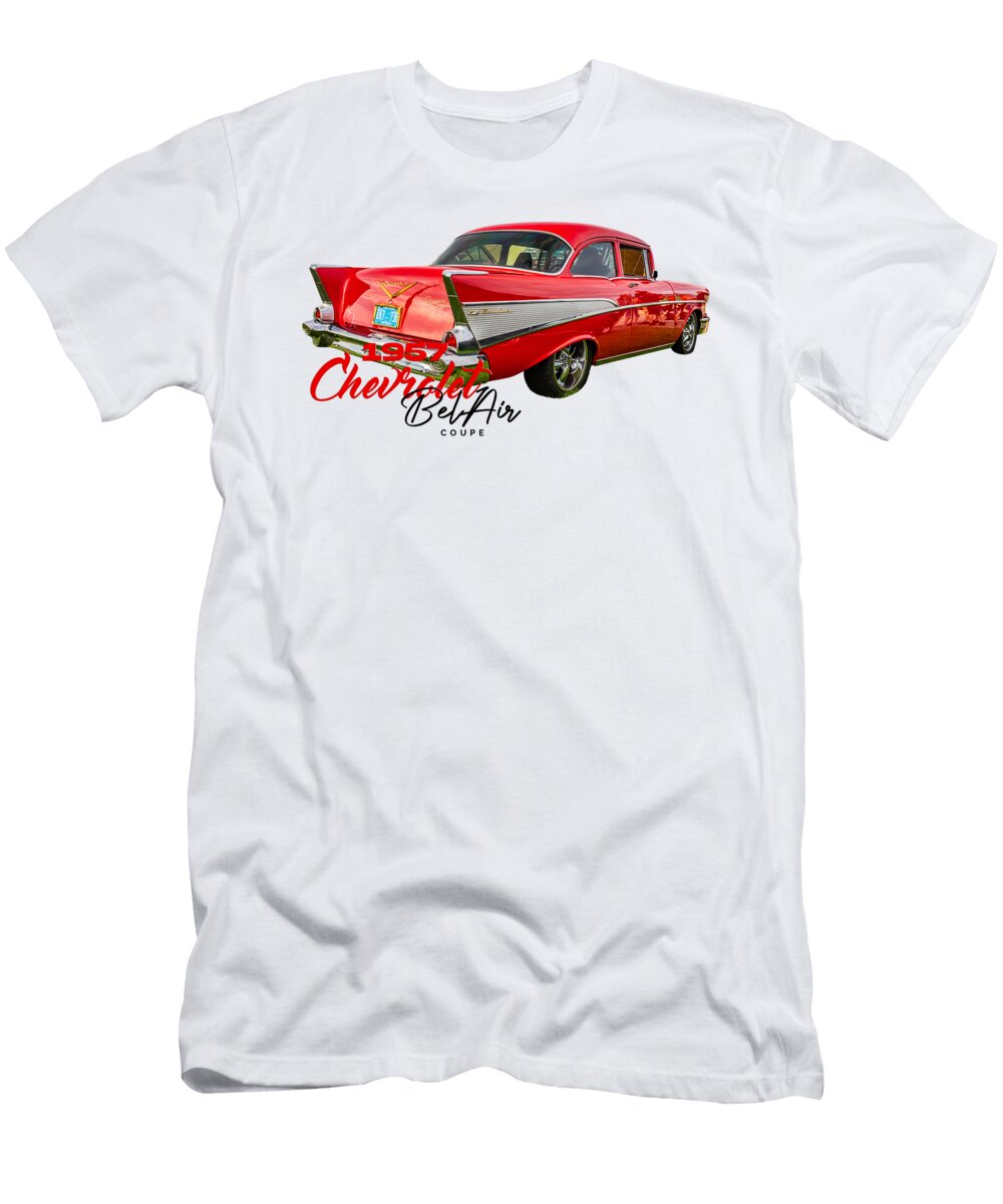 2 1957 Chevrolet Belair Coupe Gestalt Imagery T-Shirt