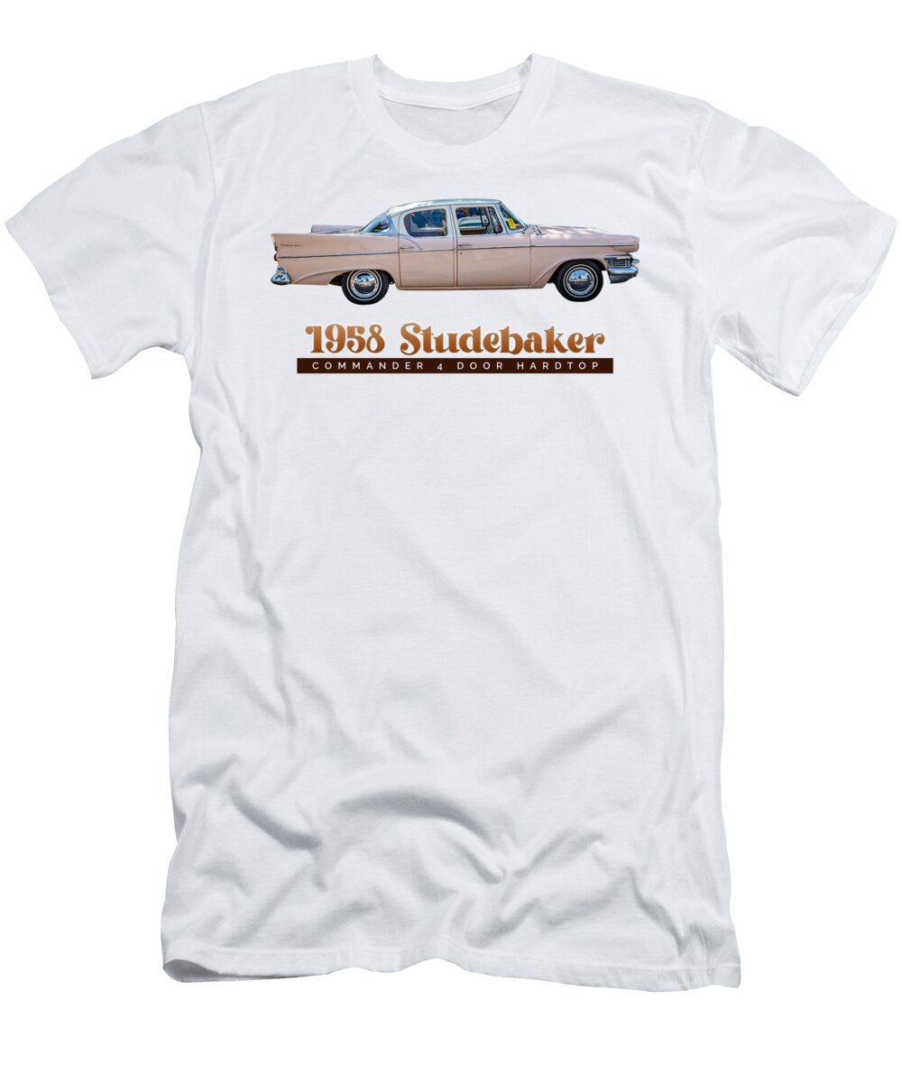 2 1958 Studebaker Commander 4 Door Hardtop Gestalt Imagery T-Shirt
