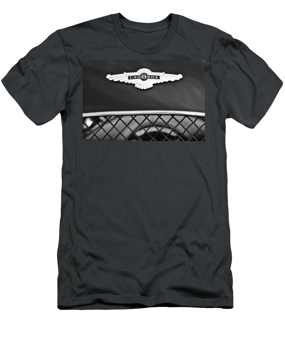 2 1959 Aston Martin Jaguar C Type Roadster Hood Emblem Jill Reger T-Shirt