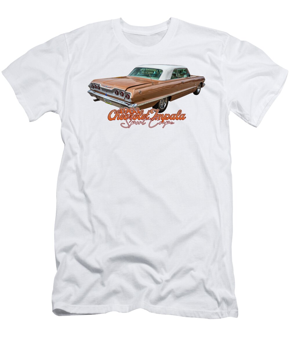 2 1963 Chevrolet Impala Sport Coupe Gestalt Imagery T-Shirt