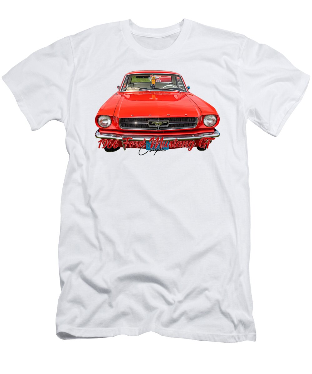 2 1966 Ford Mustang Gt Coupe Gestalt Imagery T-Shirt