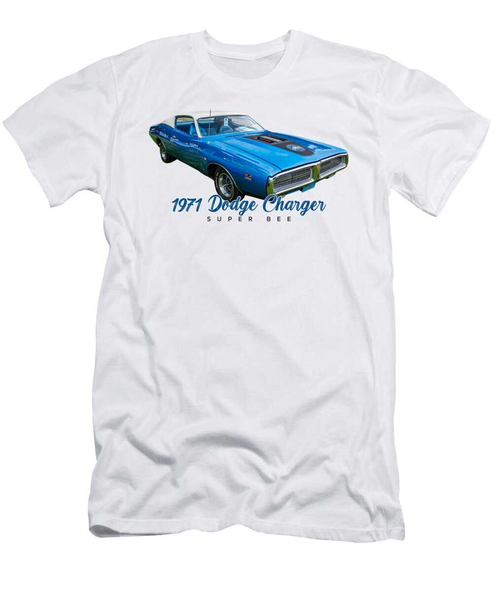 2 1971 Dodge Charger Super Bee Gestalt Imagery T-Shirt