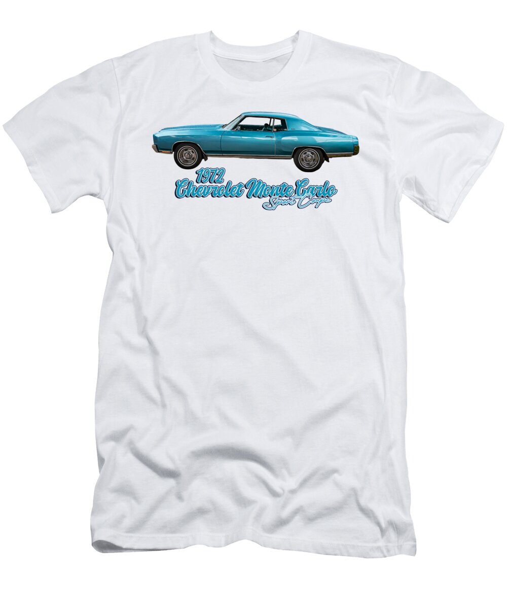 2 1972 Chevrolet Monte Carlo Sport Coupe Gestalt Imagery T-Shirt