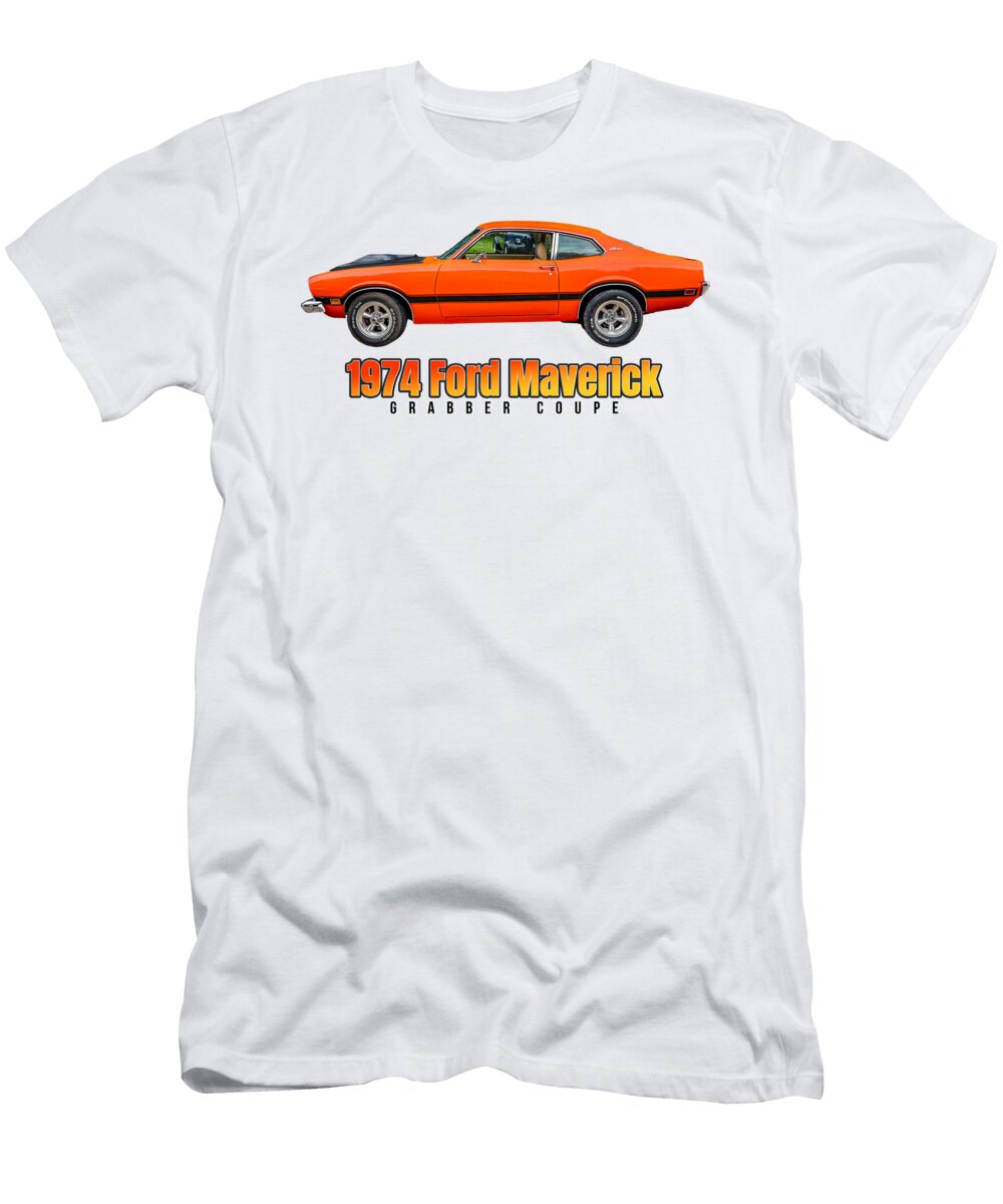 2 1974 Ford Maverick Grabber Coupe Gestalt Imagery T-Shirt