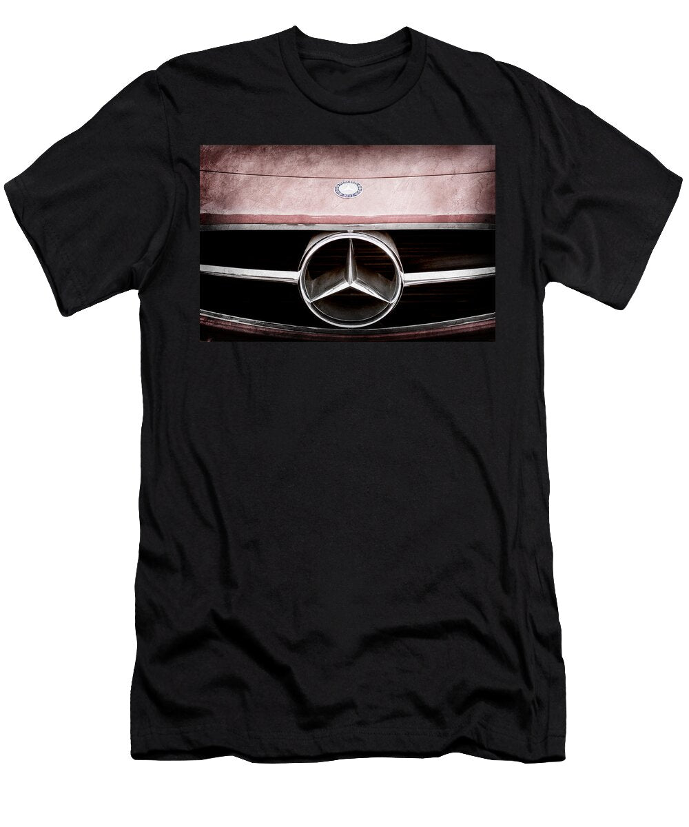 2 300 Mercedes Benz Sl Roadster Hood Emblem Jill Reger T-Shirt