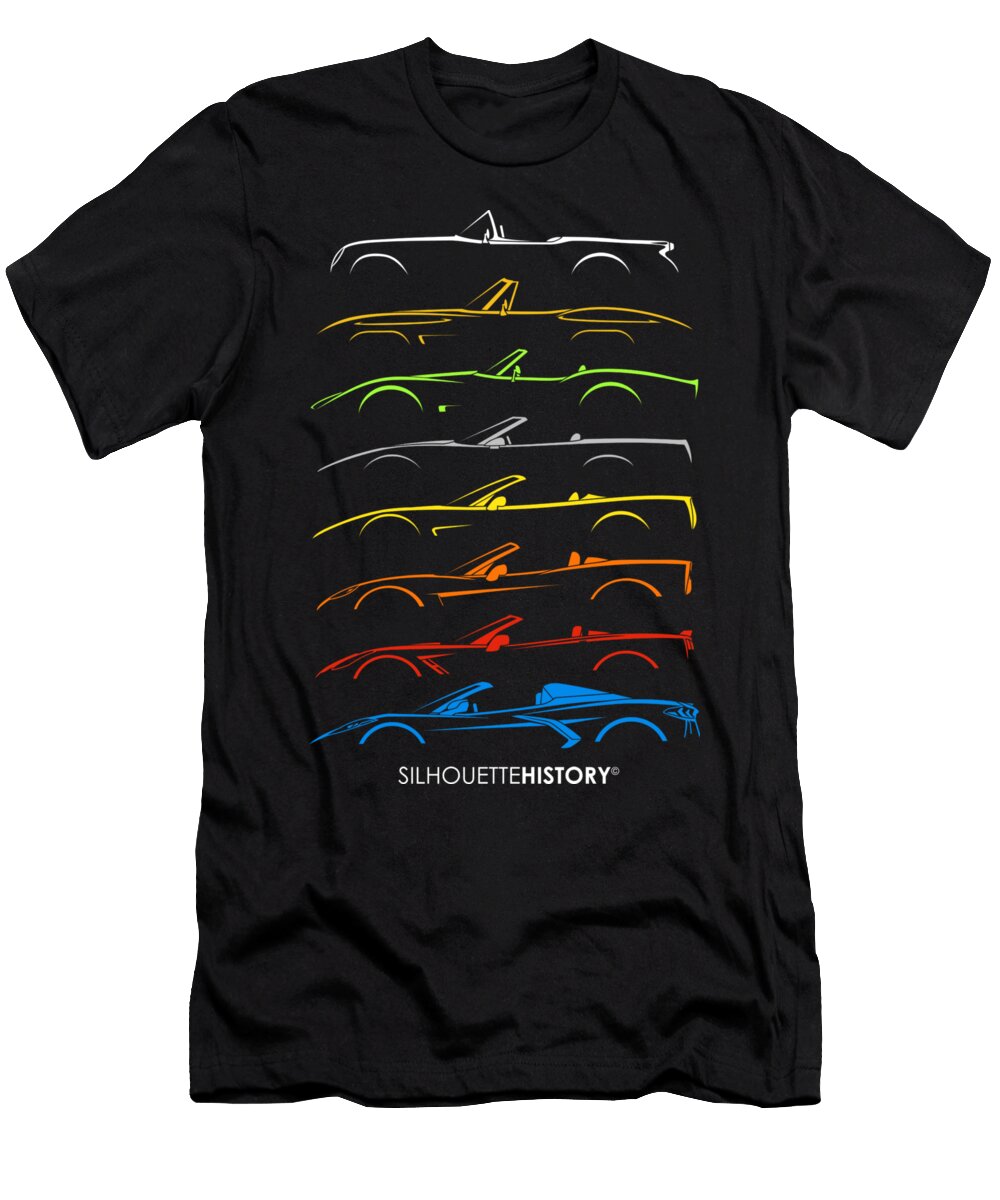 2 American Sports Cabrio Silhouettehistory Gabor Vida T-Shirt