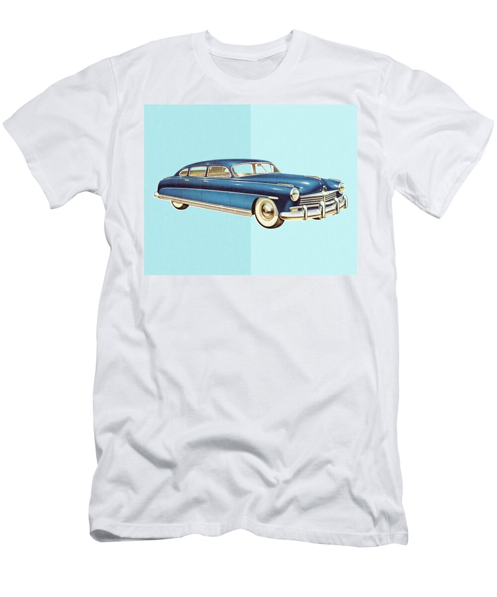 2 Blue Vintage Car Csa Images T-Shirt