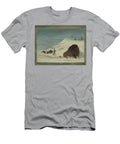 2 Buffalo Lancing in the Snow Drifts Sioux George Catlin T-Shirt