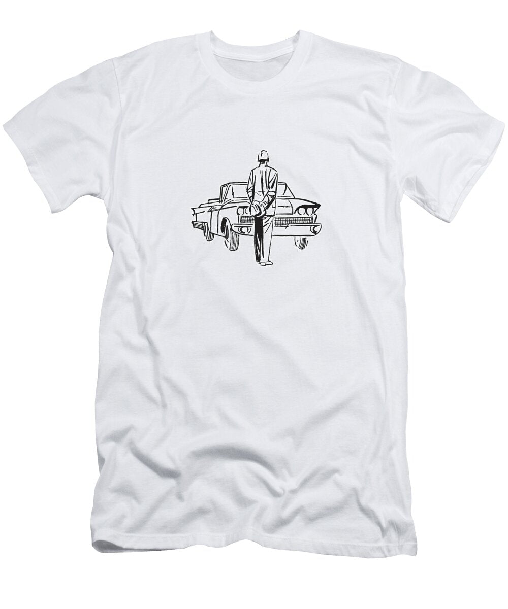 2 Businessman Facing a Car Csa Images T-Shirt