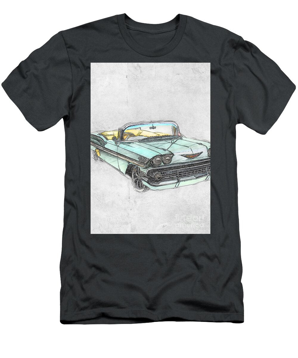 2 Chevrolet Impala Chevrolet 1958 Chevrolet Impala Convertible Lowrider Muscle Ola Kunde T-Shirt