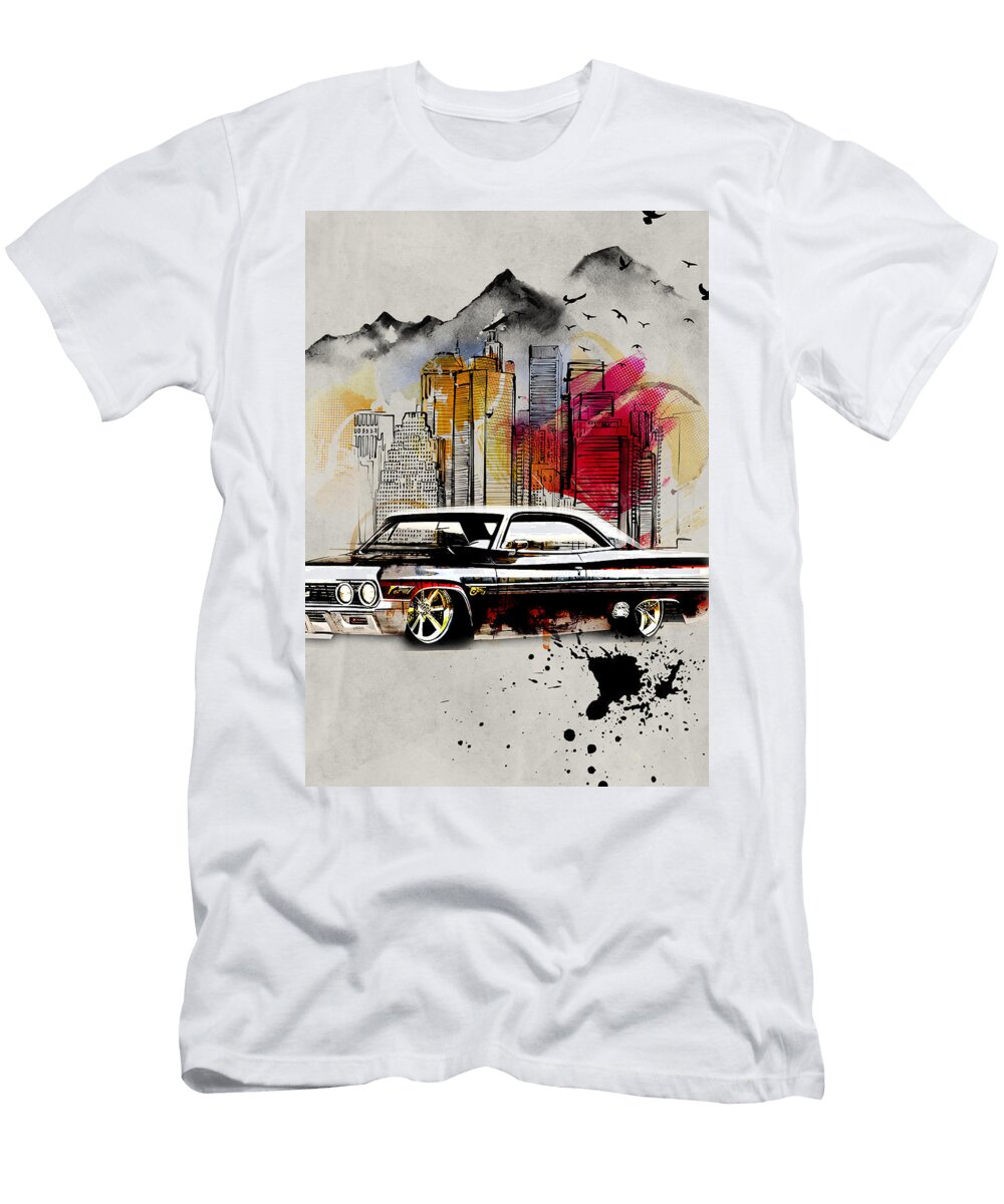 2 Chevrolet Impala Chevrolet Lowrider Muscle Edgar Dorice T-Shirt
