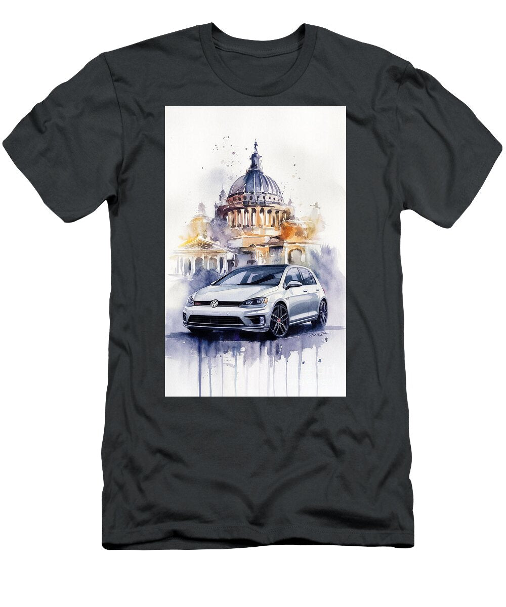 2 Cool Colors 2015 Volkswagen Golf Gte Car Armand Hermann T-Shirt