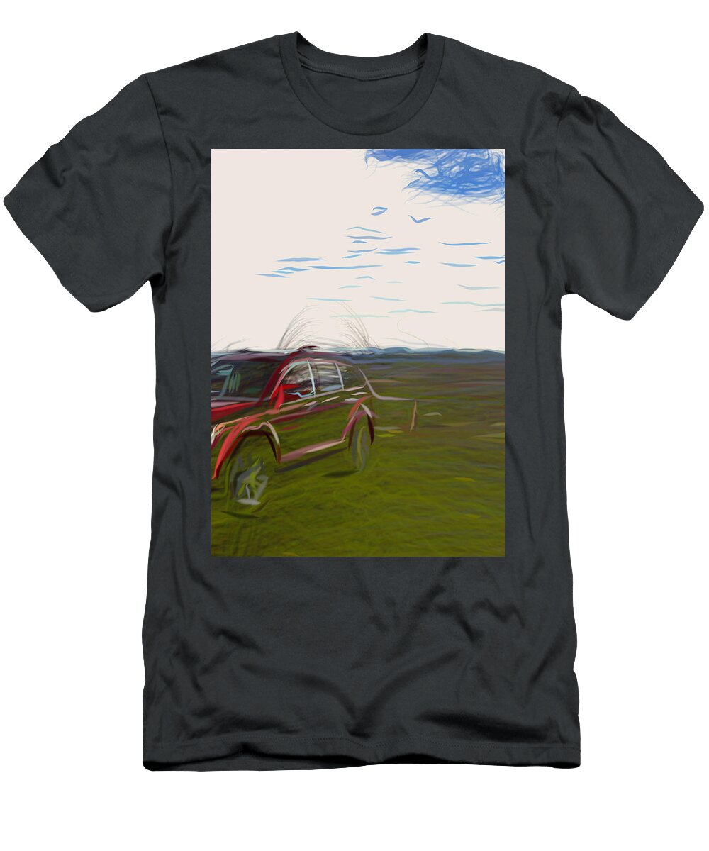 2 Dodge Journey Minivan Drawing Carstoon Concept T-Shirt