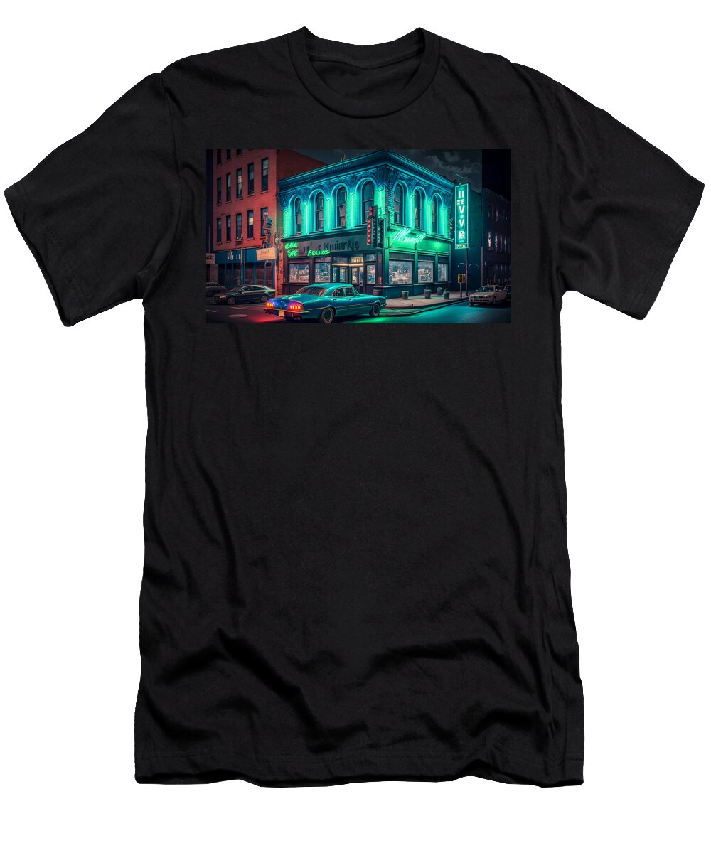 2 Downtown Night Club Exterior John Lutheran T-Shirt