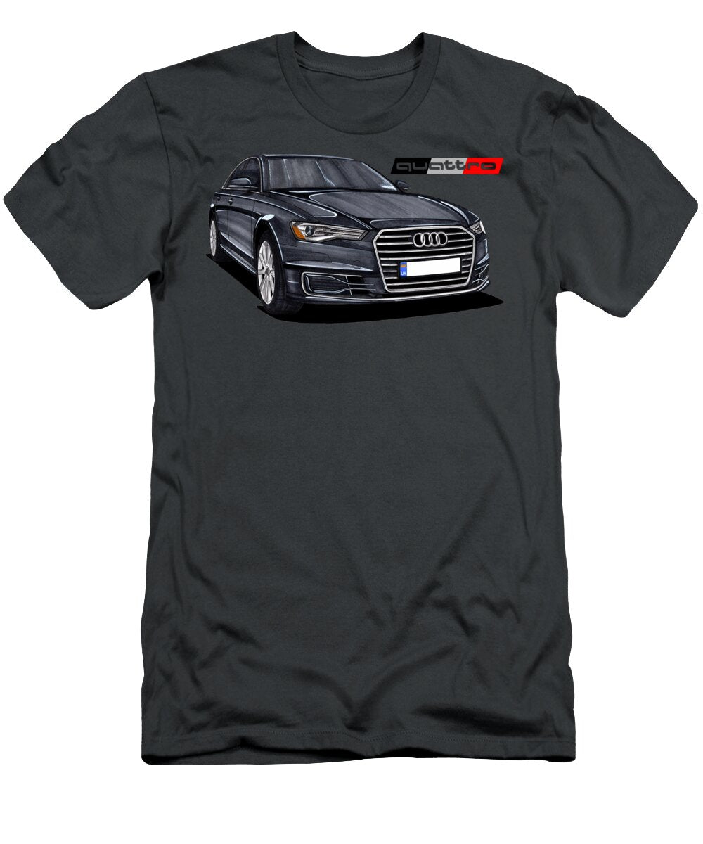 2 Exclusive Germany Business Black Car Audi A6 C7 Sedan Vladyslav Shapovalenko T-Shirt