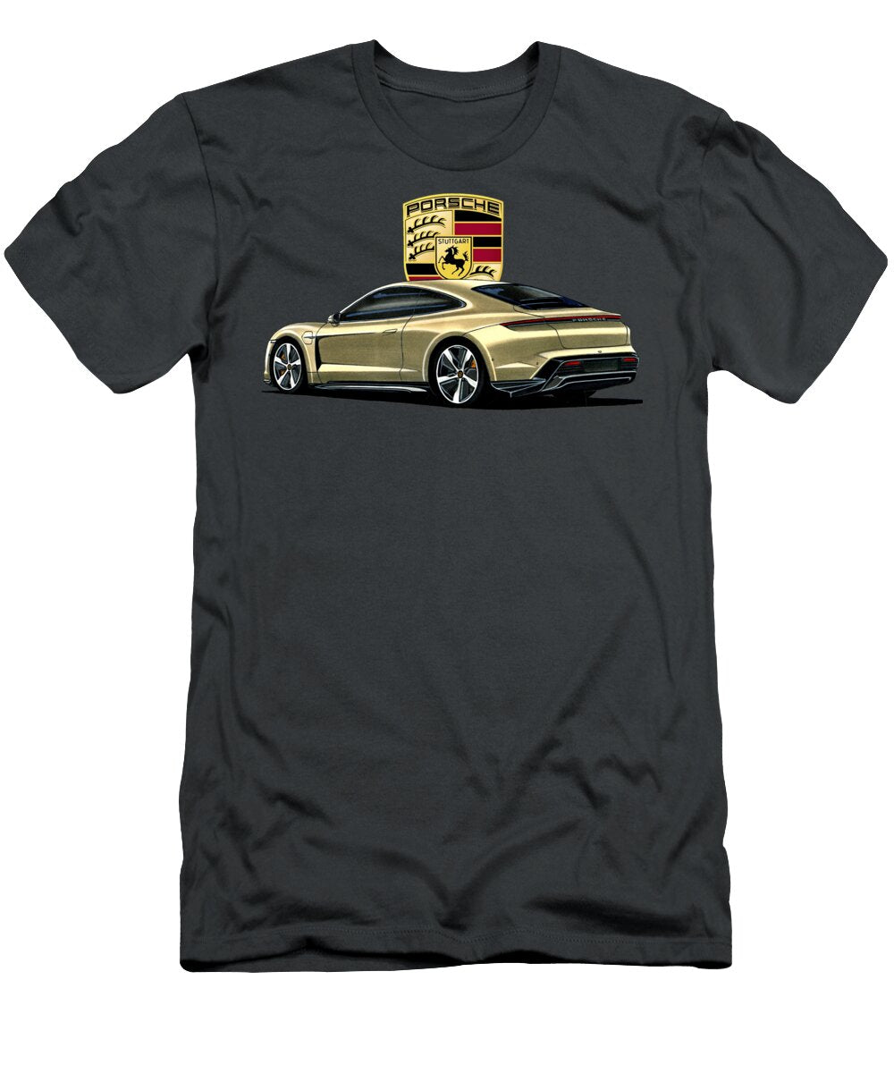 2 Exclusive Germany Luxury Electric Vehicle Porsche Taycan Coupe Vladyslav Shapovalenko T-Shirt