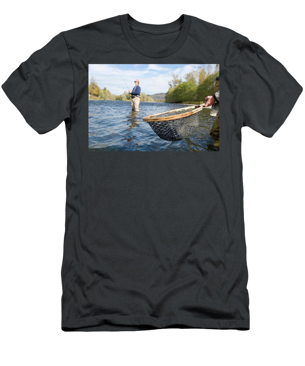 2 Fly Fishing for Steelhead Trout Justin Bailie T-Shirt