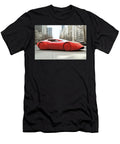 2 Futuristic Red Car in Cityscape Evie Carrier T-Shirt