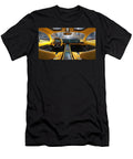 2 Futuristic Yellow Car Interior Evie Carrier T-Shirt
