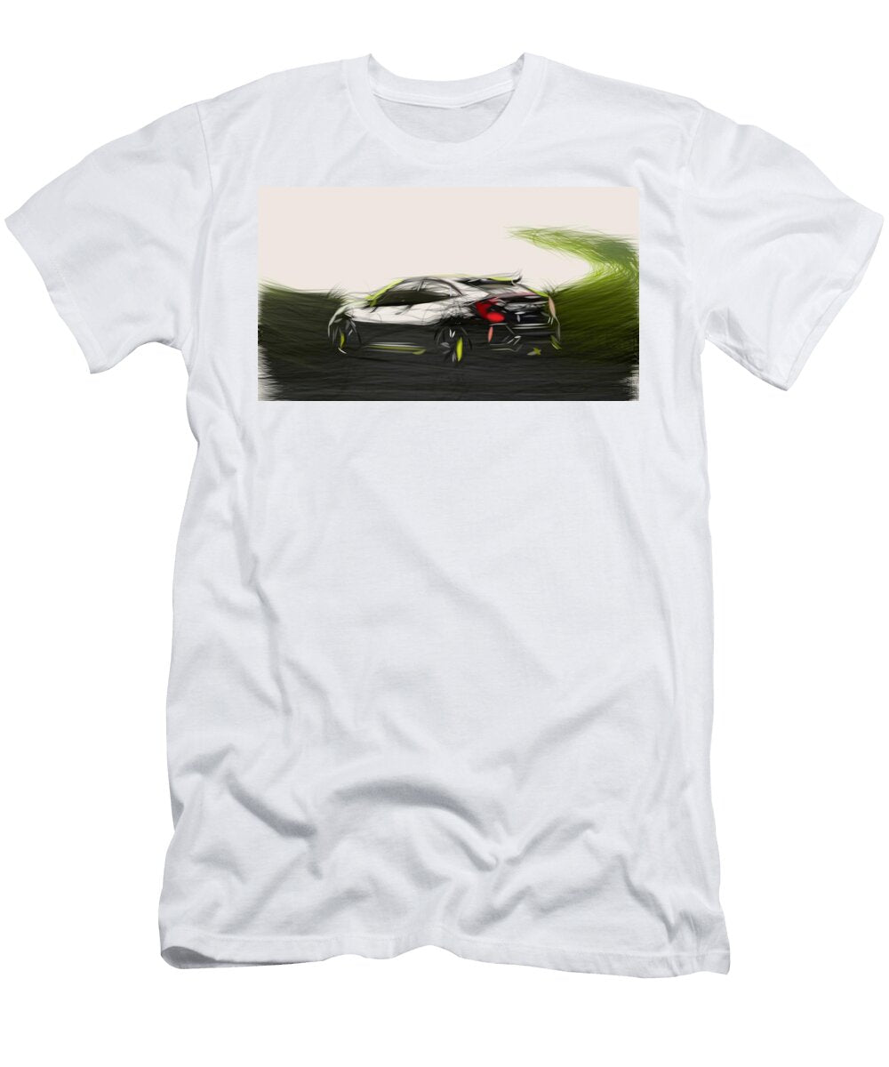 2 Honda Civic Hatchback Prototype Draw Carstoon Concept T-Shirt