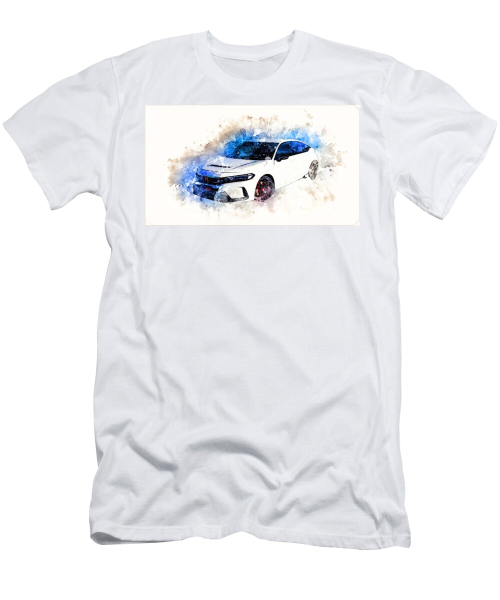 2 Honda Civic Type R High Performance Hatchback Race Track 2022 Marietta Beatty T-Shirt