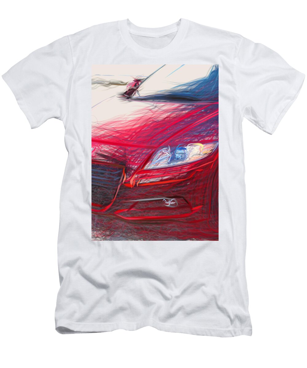 2 Honda Cr Z Hatchback Drawing Carstoon Concept T-Shirt