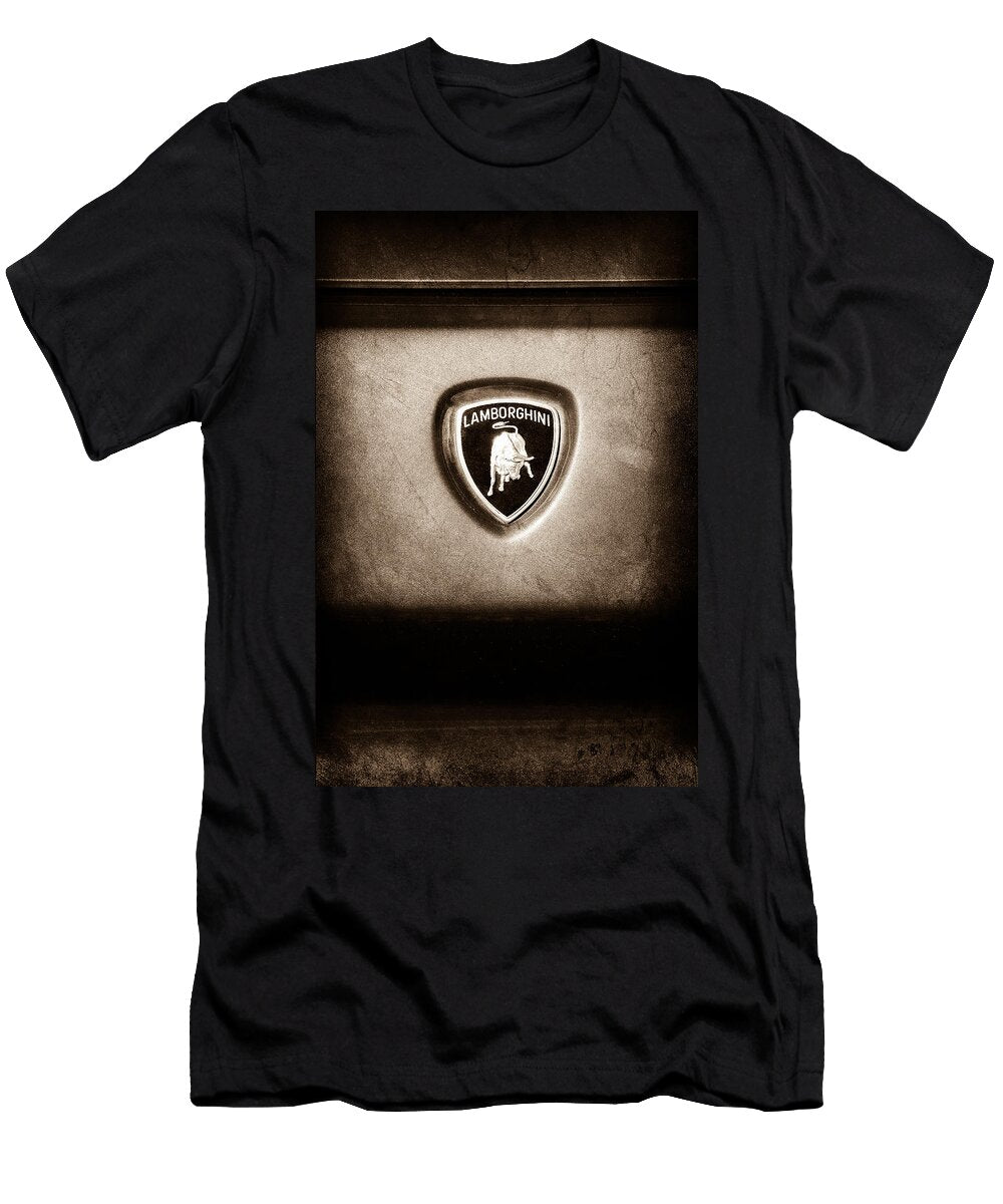 2 Lamborghini Diablo Se Roadster Emblem Jill Reger T-Shirt