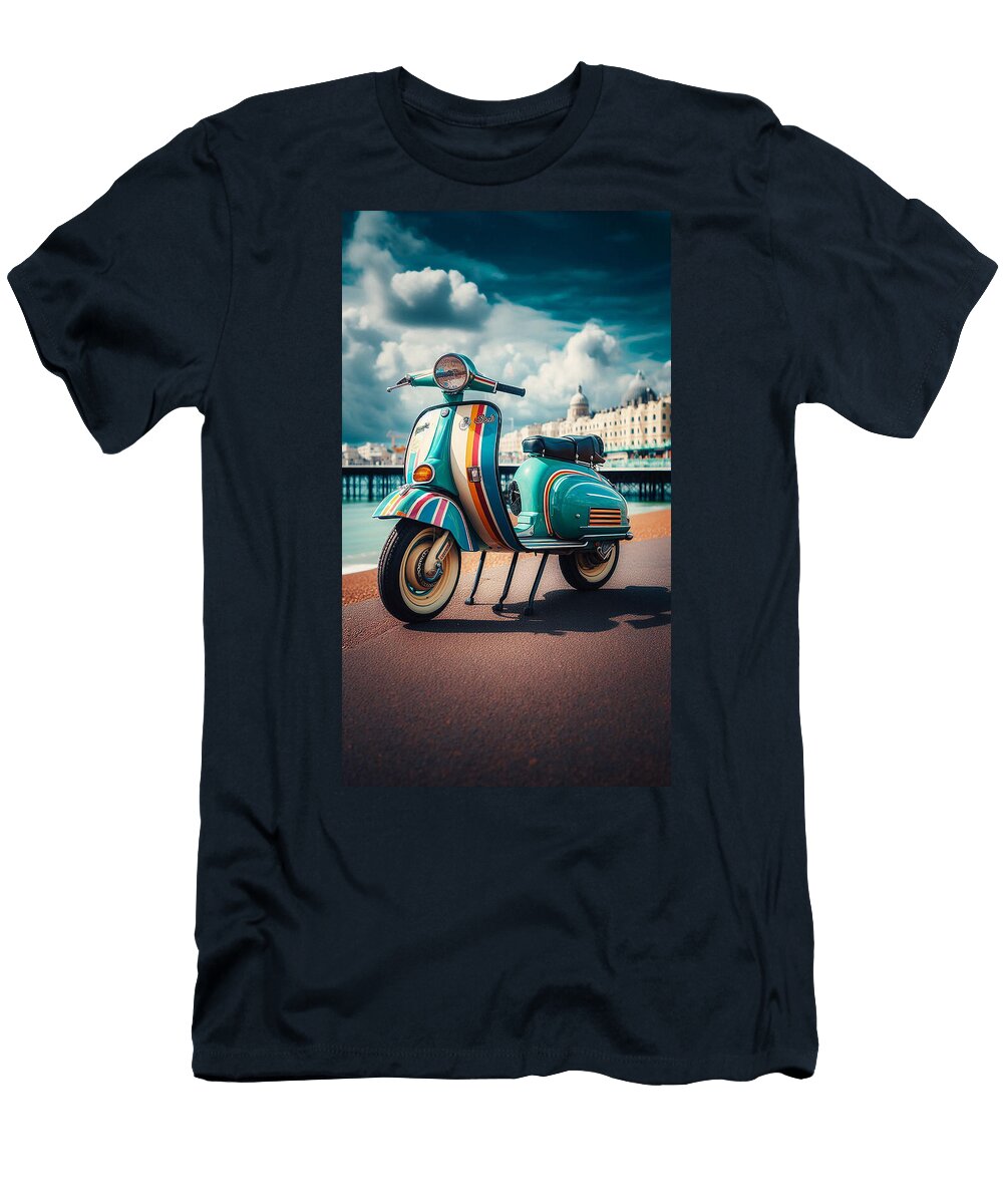 2 Lambretta Scooter Stephen Smith Galleries T-Shirt