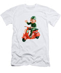 2 Man Riding a Scooter Csa Images T-Shirt