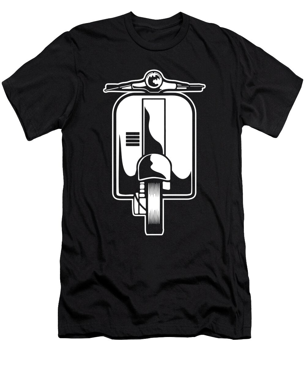 2 Motorbike Moped Scooter Bike Crazy Squirrel T-Shirt