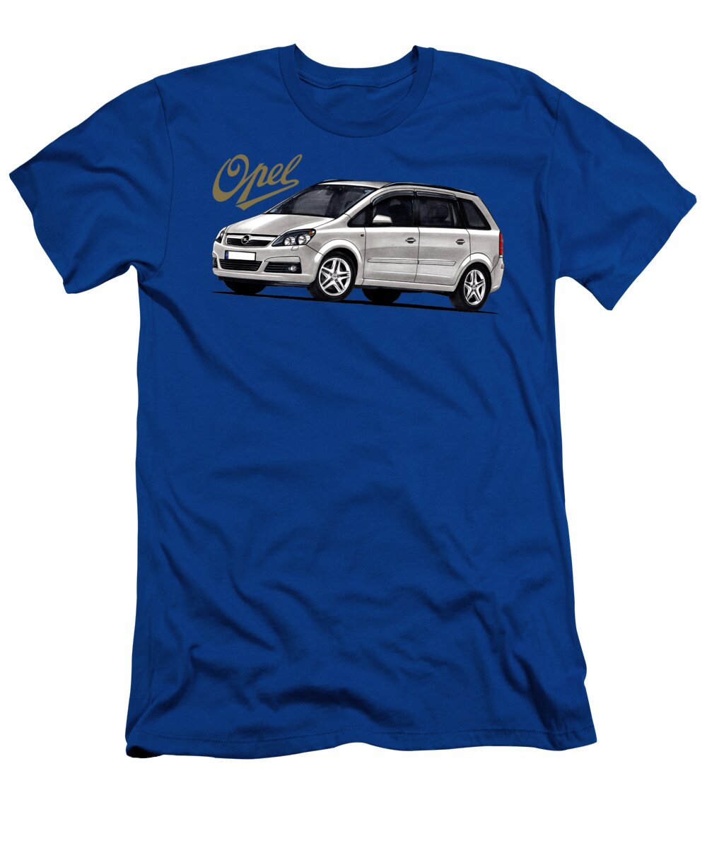 2 Popular Germany Family Gray Minivan Opel Zafira B Vladyslav Shapovalenko T-Shirt