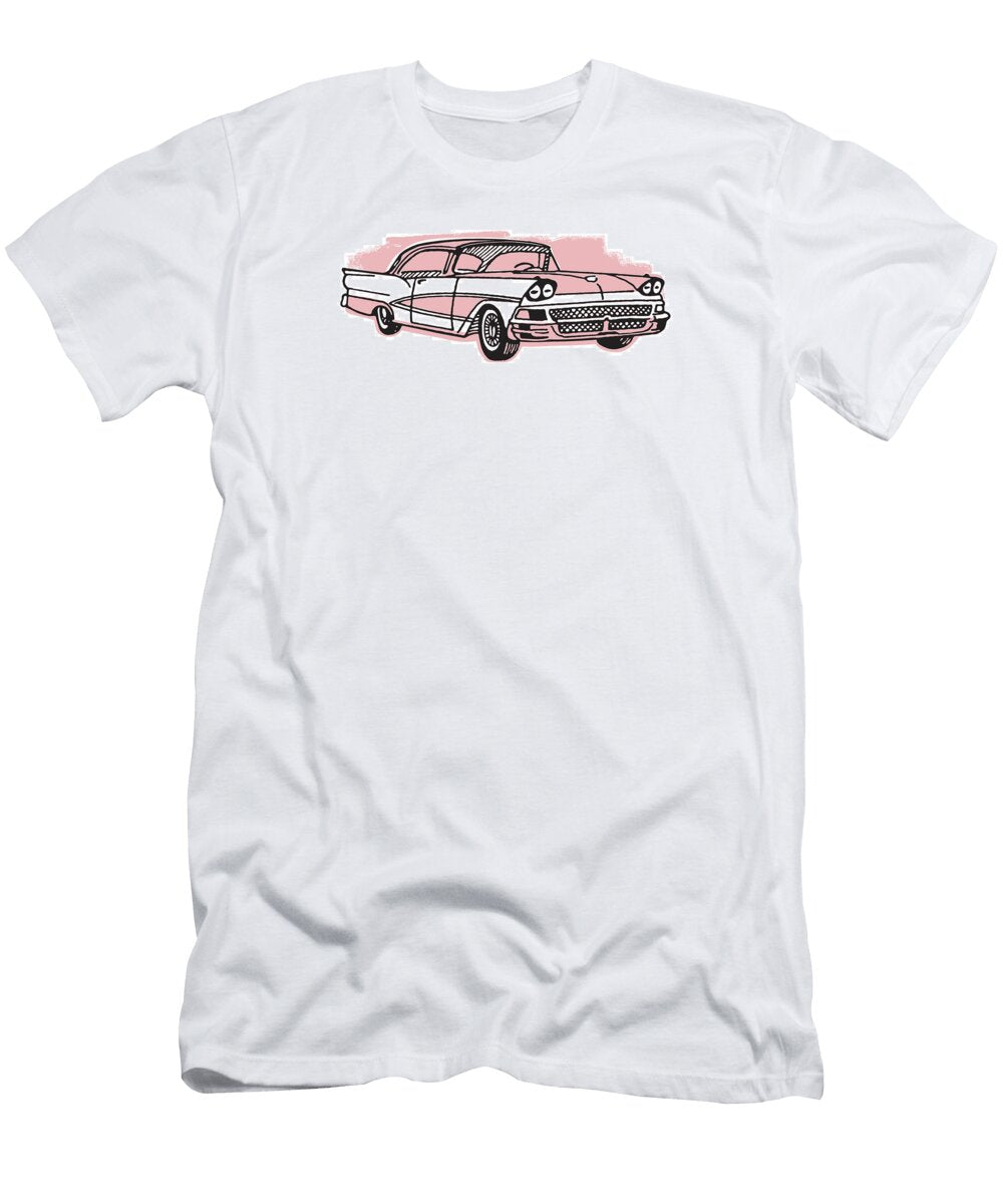 2 Striped Pink Cadillac Csa Images T-Shirt