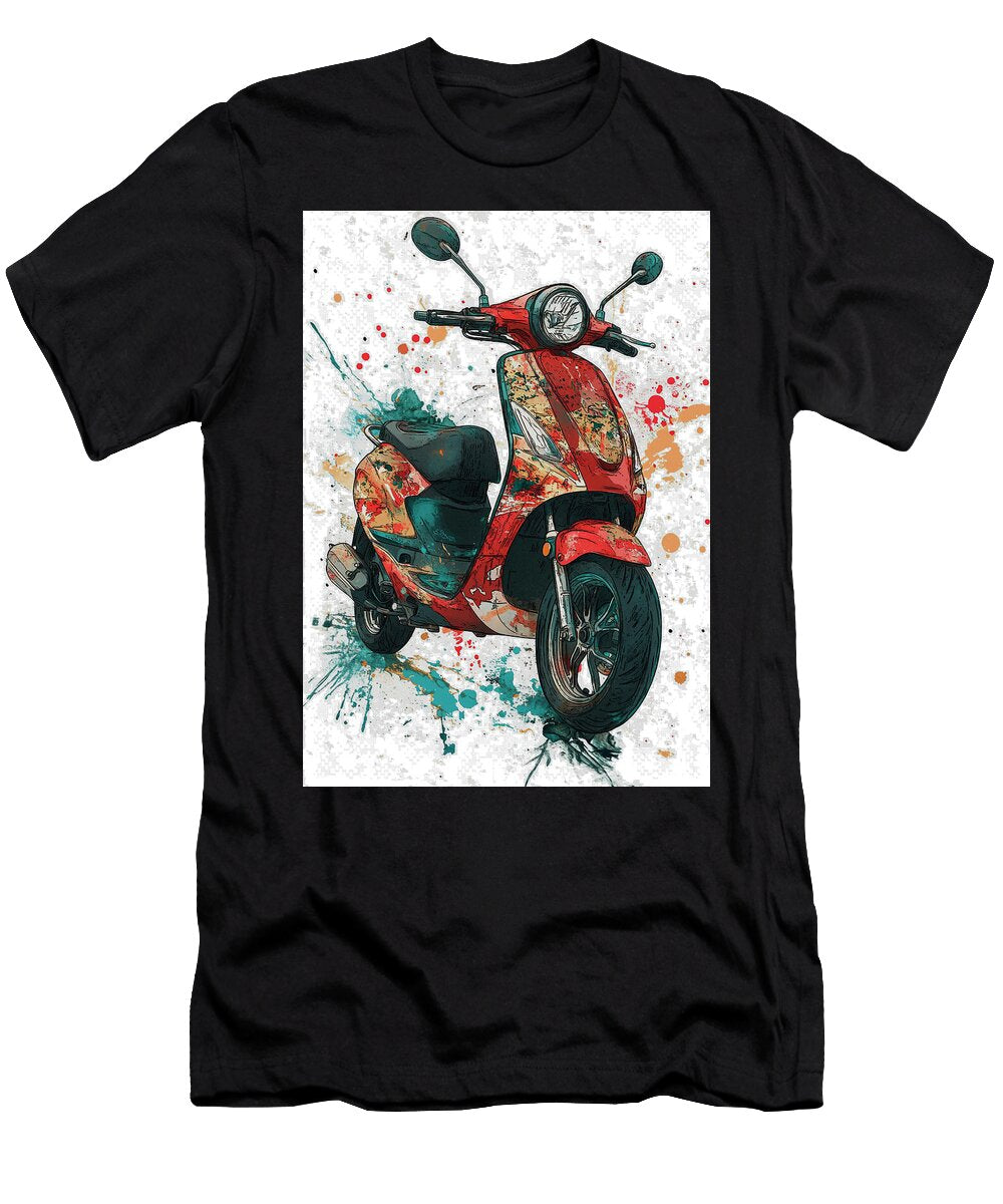 2 the Italian City Scooter Aprilia Sr Rhys Jacobson T-Shirt