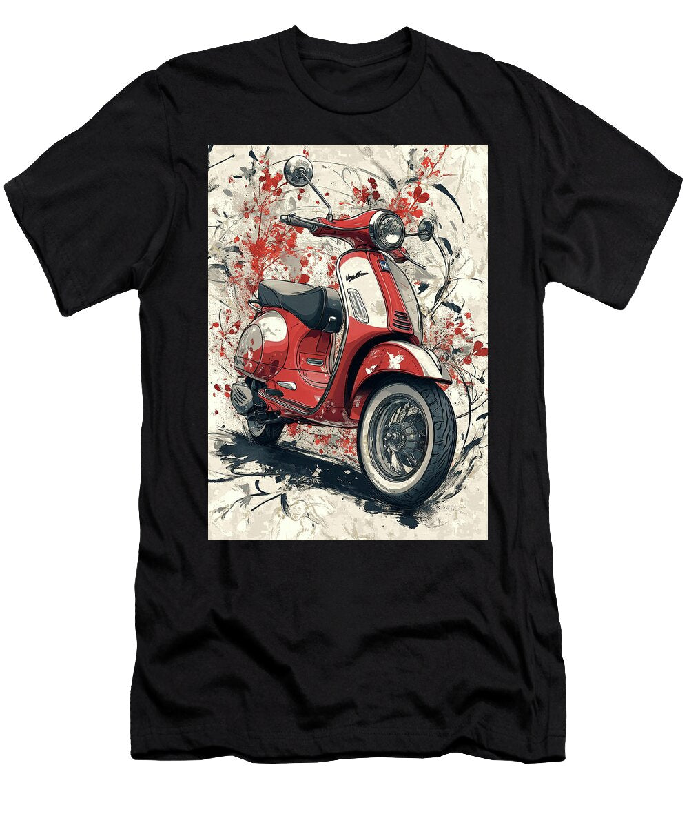 2 the Italian Scooter Vespa Primavera Rhys Jacobson T-Shirt