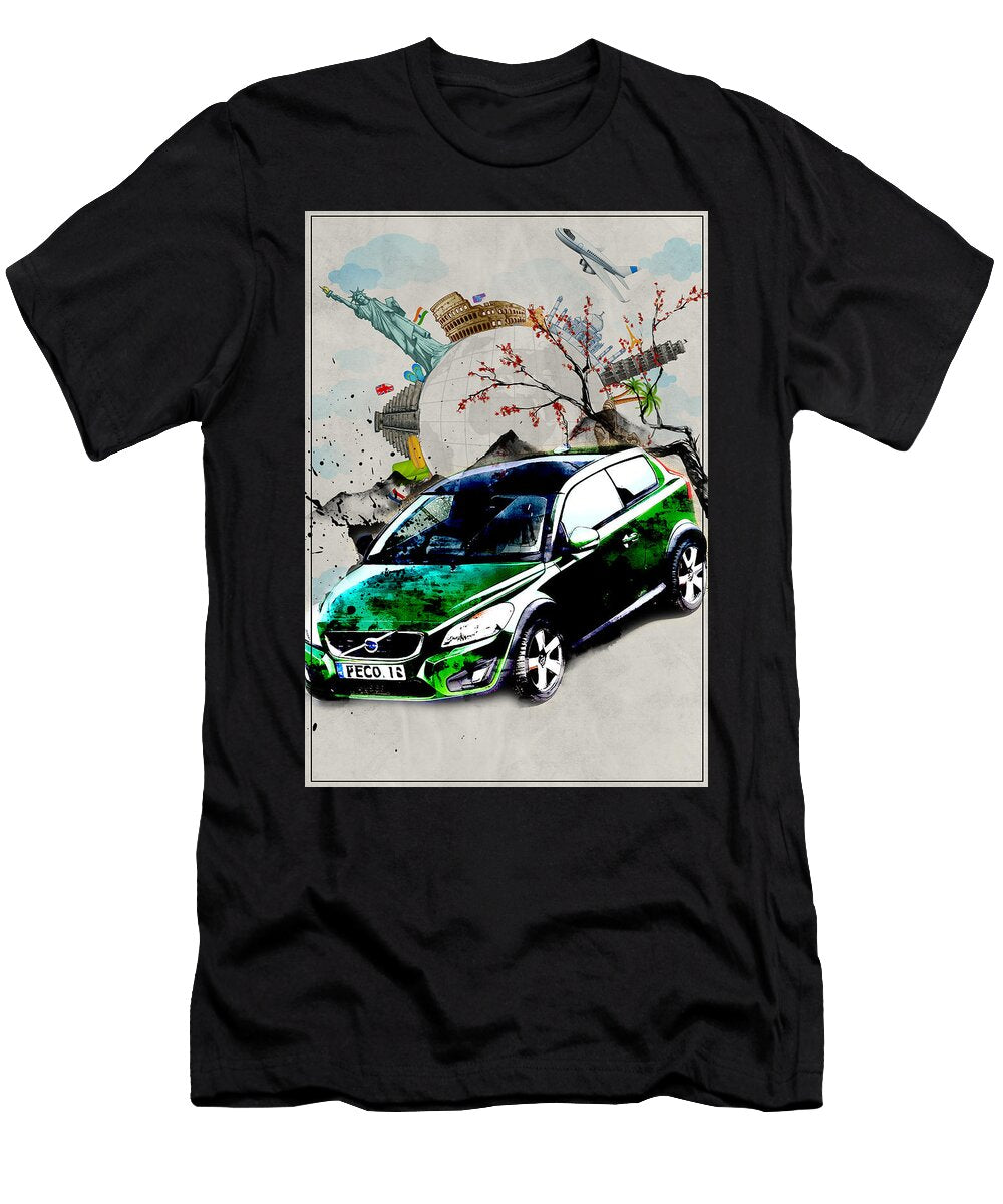 2 Volvo C30 Volvo Hatchback Green Edgar Dorice T-Shirt