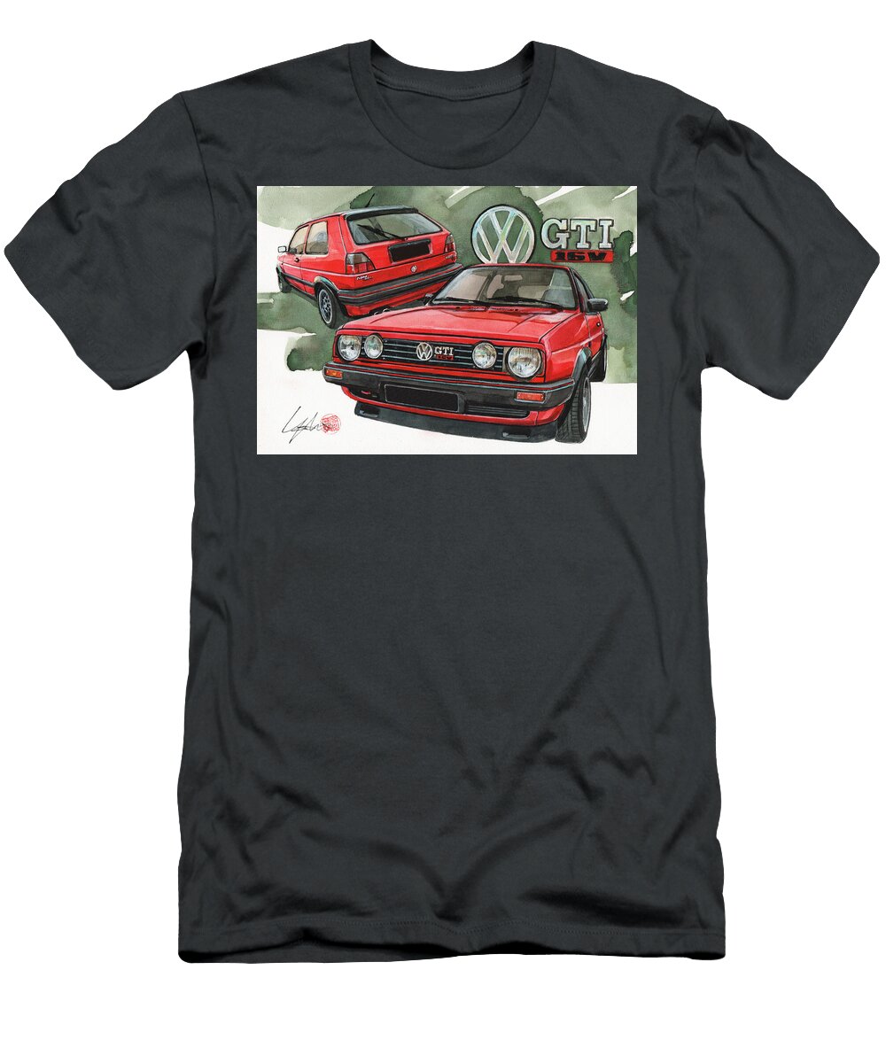 2 VW Golf Gti Yoshiharu Miyakawa T-Shirt